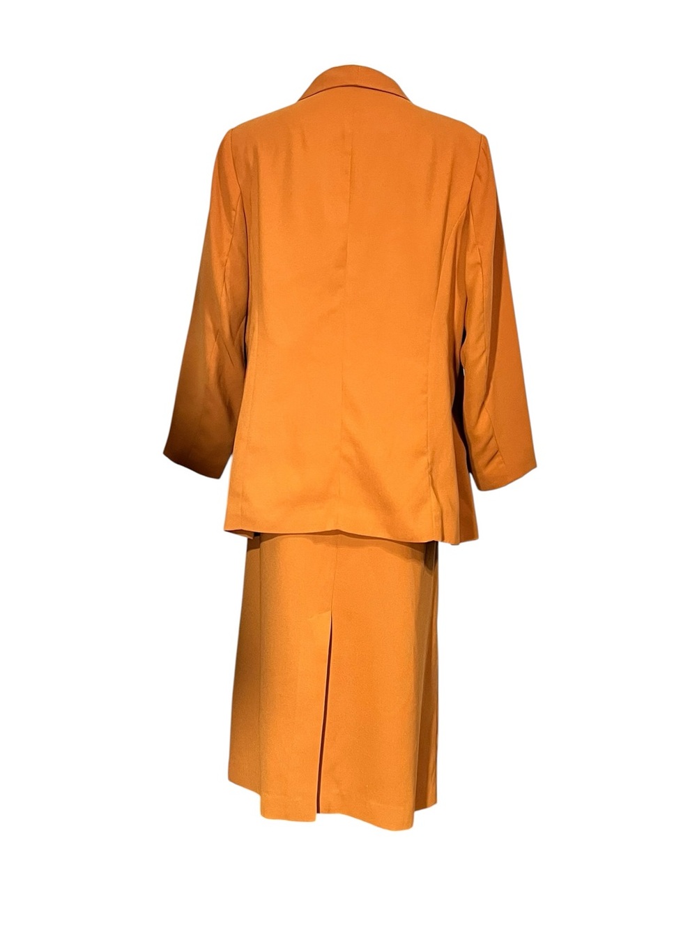 Jessica London Skirt Suit plus 18 Orange Two-Piece midi length office church - Picture 3 of 9